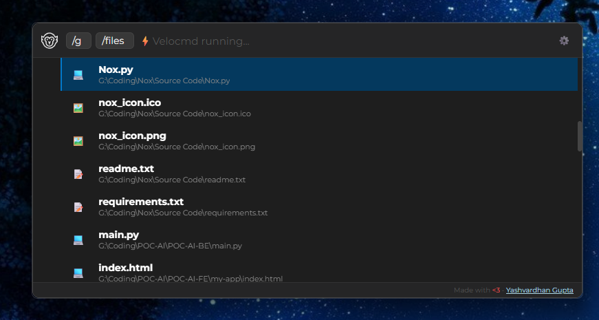 Terminal Command Execution